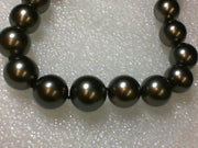 Tahitian Pearl Strand 17" 14 KT Yellow Gold Clasp GIA Estate