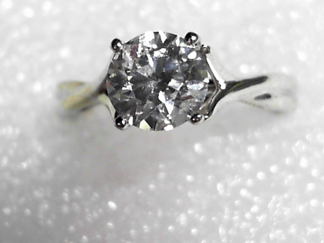 14KT White Gold  0.99 CT  Diamond Engagement Ring Estate