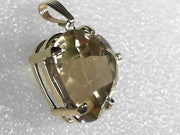 14k Yollw Gold 30ct Citrine Pendant, Estate