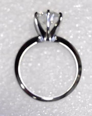 14K White Gold Lab Diamond Ring 2.19  ctw New