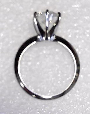 14K White Gold Lab Diamond Ring 2.19  ctw New