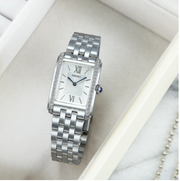 Stainless Steel Seiko Essentials "Tank" Watch SWR091, New
