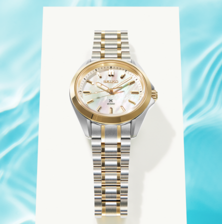 Ladies Two-Toned Seiko Prospex Sea Dive Watch New, SUR608