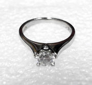 Platinum Diamond Engagement 0.53ct GIA VS-1 F, Estate