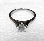 Platinum Diamond Engagement 0.53ct GIA VS-1 F, Estate