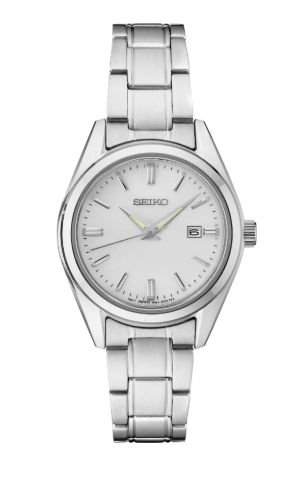 Stainless Steel Seiko Essentials Quartz Watch SUR633, New