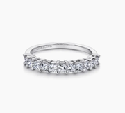 GABRIEL & CO PRINCESS CUT DIAMOND BAND, ESTATE