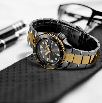 Gent's Two-Tone Seiko 5 Divers Watch New SRPK22