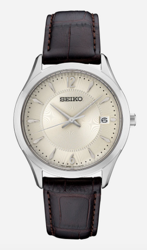 Stainless Steel Seiko Essentials Quartz Watch SUR421, New