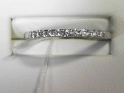 14kt White Gold 1/5 Ctw Diamond Band, New