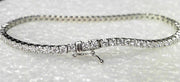 10k White Gold Diamond Tennis Bracelet New 2.00ct