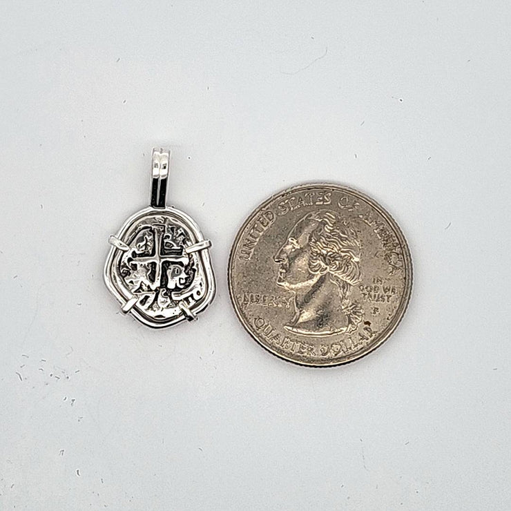 Silver Atocha Coin Pendant, NEW